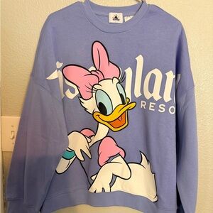 Disney Women's Blue and Pink Sweater
